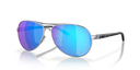 Oakley Women's Feedback Polished Polar Metal Sunglasses - Chrome/Sapphire