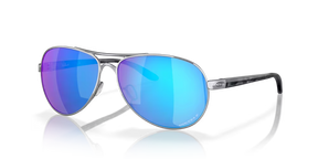 Oakley Women's Feedback Polished Polar Metal Sunglasses - Chrome/Sapphire