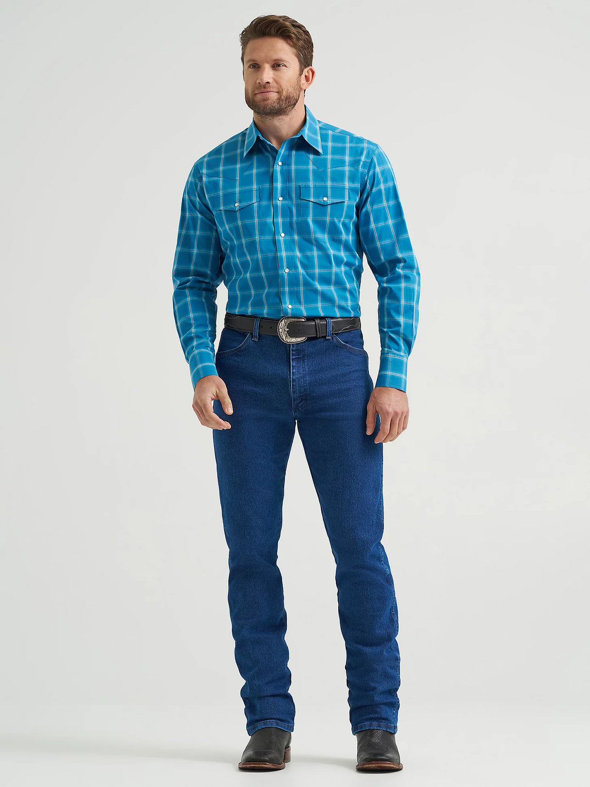 Wrangler Men's Wrinkle Resist Long Sleeve Shirt