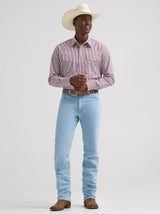 Wrangler Men's Wrinkle Resist Long Sleeve Snap Shirt