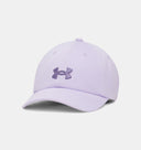 Under Armour Youth Girls Blitzing Low Adjustable Cap - Purple Crest
