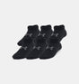 Under Armour Boys/Girls Essential 6 - Pack No - Show Socks - A&M Clothing & Shoes