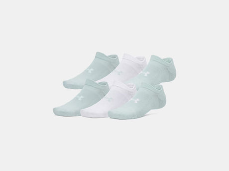 UA Unisex Essential 6-Pack No Show Socks