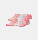 UA Unisex Essential 6-Pack No Show Socks - Bittersweet Pink