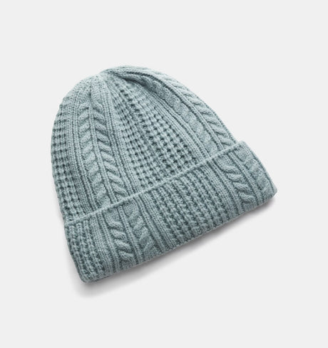 Under Armour Women's Halftime Cable Knit Beanie - Serpentine