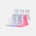 UA Boys/Girls Essential Quarter 6pk Socks - Super Pink/Transparent