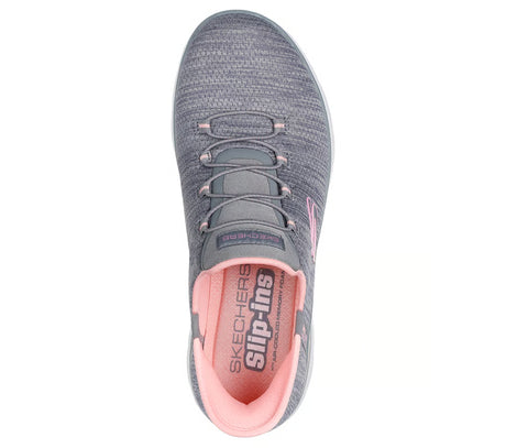 Skechers Women's Slip-ins Summits Everyday Set Shoes - Gray/Coral