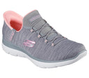 Skechers Women's Slip-ins Summits Everyday Set Shoes - Gray/Coral
