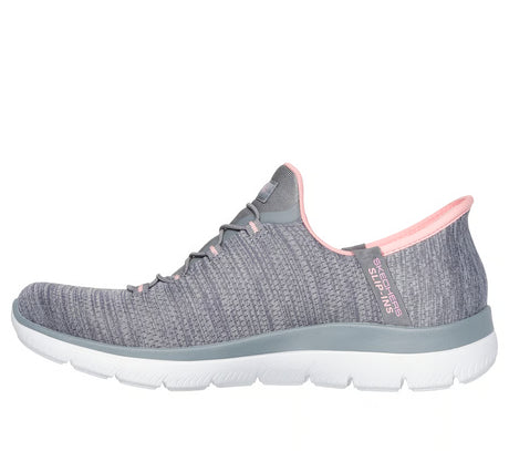 Skechers Women's Slip-ins Summits Everyday Set Shoes - Gray/Coral