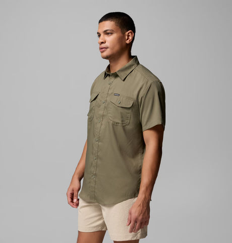 Columbia Men's Utilizer II Solid Short Sleeve Shirt - Stone Green