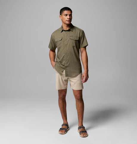Columbia Men's Utilizer II Solid Short Sleeve Shirt - Stone Green