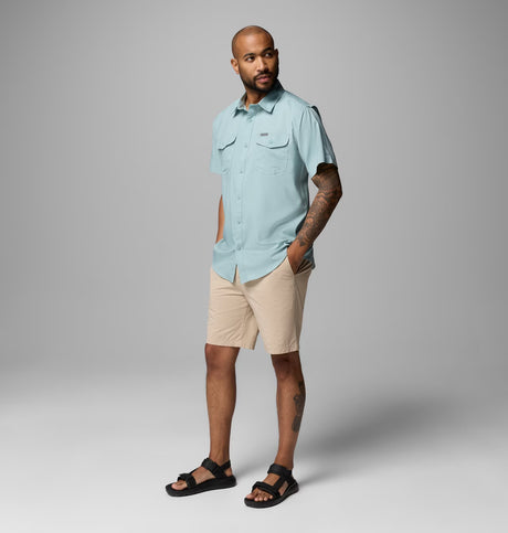 Columbia Men's Utilizer II Solid Short Sleeve Shirt - Stone Green