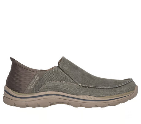 Skechers Men's Slip-ins Relaxed Fit: Expected Shoes Wide - Khaki