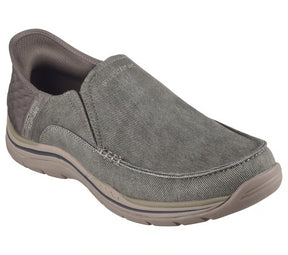 Skechers Men's Slip-ins Relaxed Fit: Expected Shoes Wide - Khaki