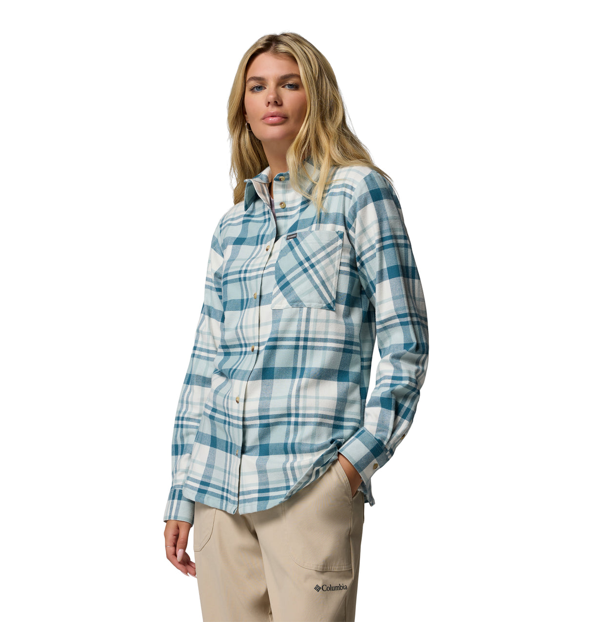 Columbia Women's Calico Basin Flannel Long Sleeve Shirt