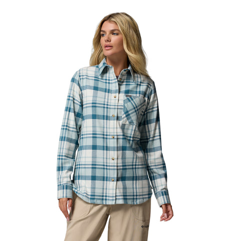 Columbia Women's Calico Basin Flannel Long Sleeve Shirt