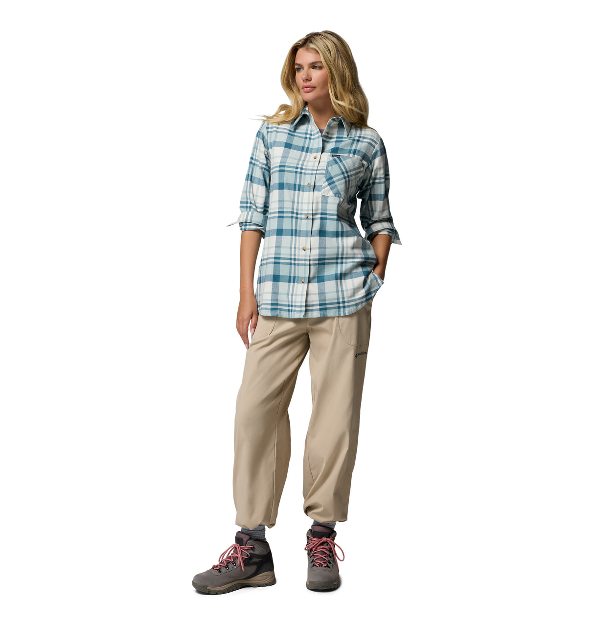 Columbia Women's Calico Basin Flannel Long Sleeve Shirt