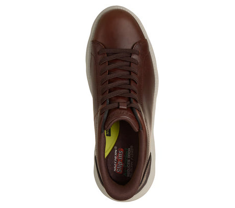 Skechers Men's Slip-ins Garza Enticer Shoes - Red Brown