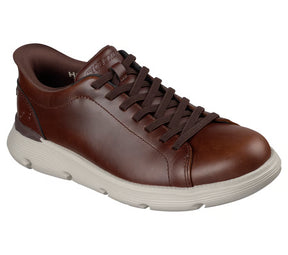 Skechers Men's Slip-ins Garza Enticer Shoes - Red Brown