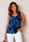 Julia Divina Women's Liner Sleeveless Top Plus