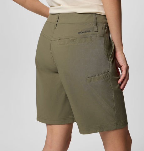 Columbia Women's Leslie Falls Long Short II - Stone Green
