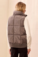Tribal Women's Quilted Removable Hood Vest