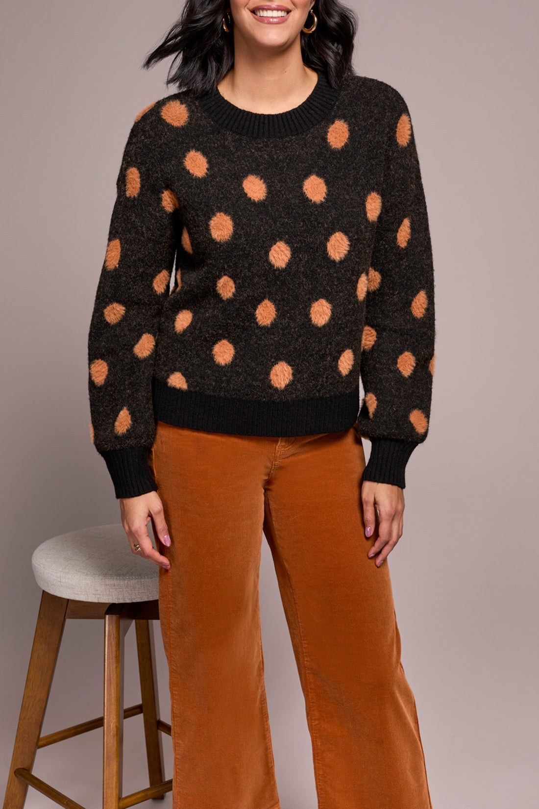 Tribal Women's Long Sleeve Crew Neck Sweater