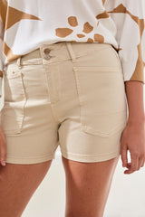Tribal Women's Fly Front Pocket Shorts