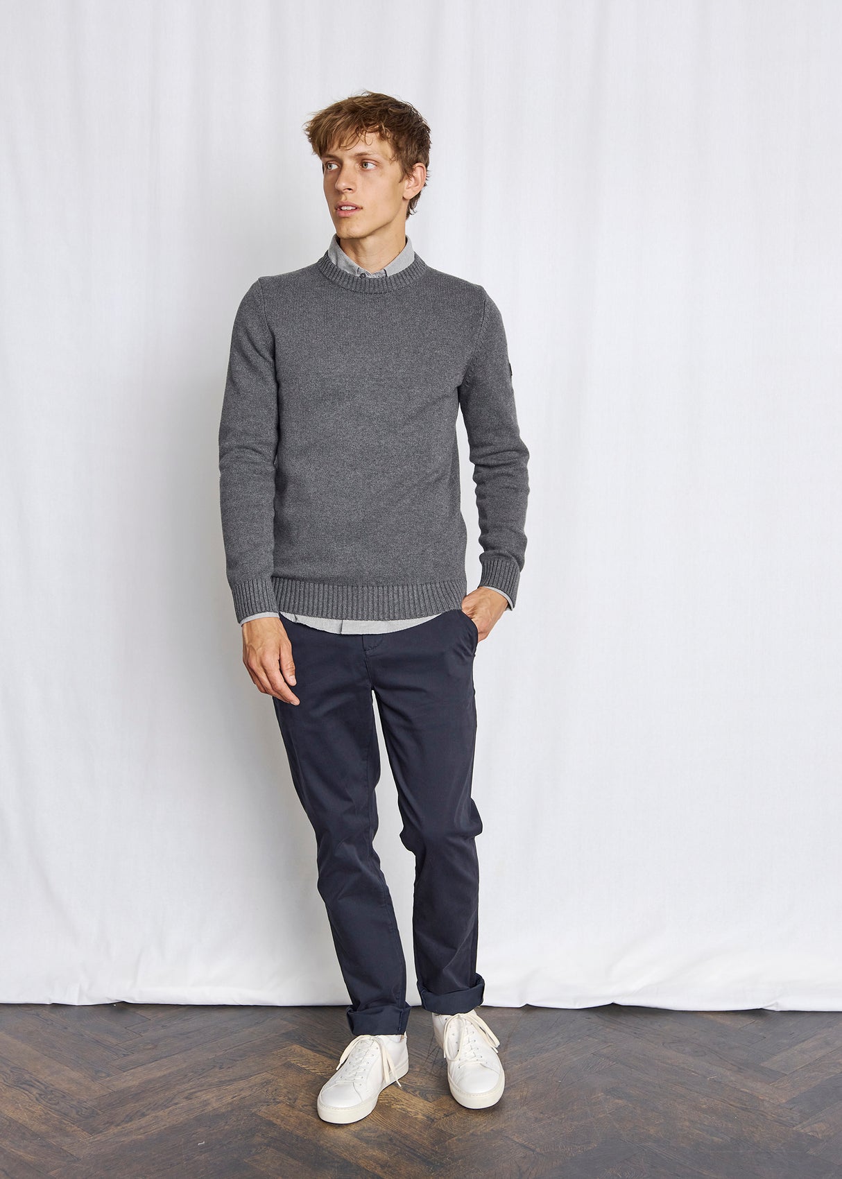 Bruun & Stengade Men's Cotton Crew Sweater