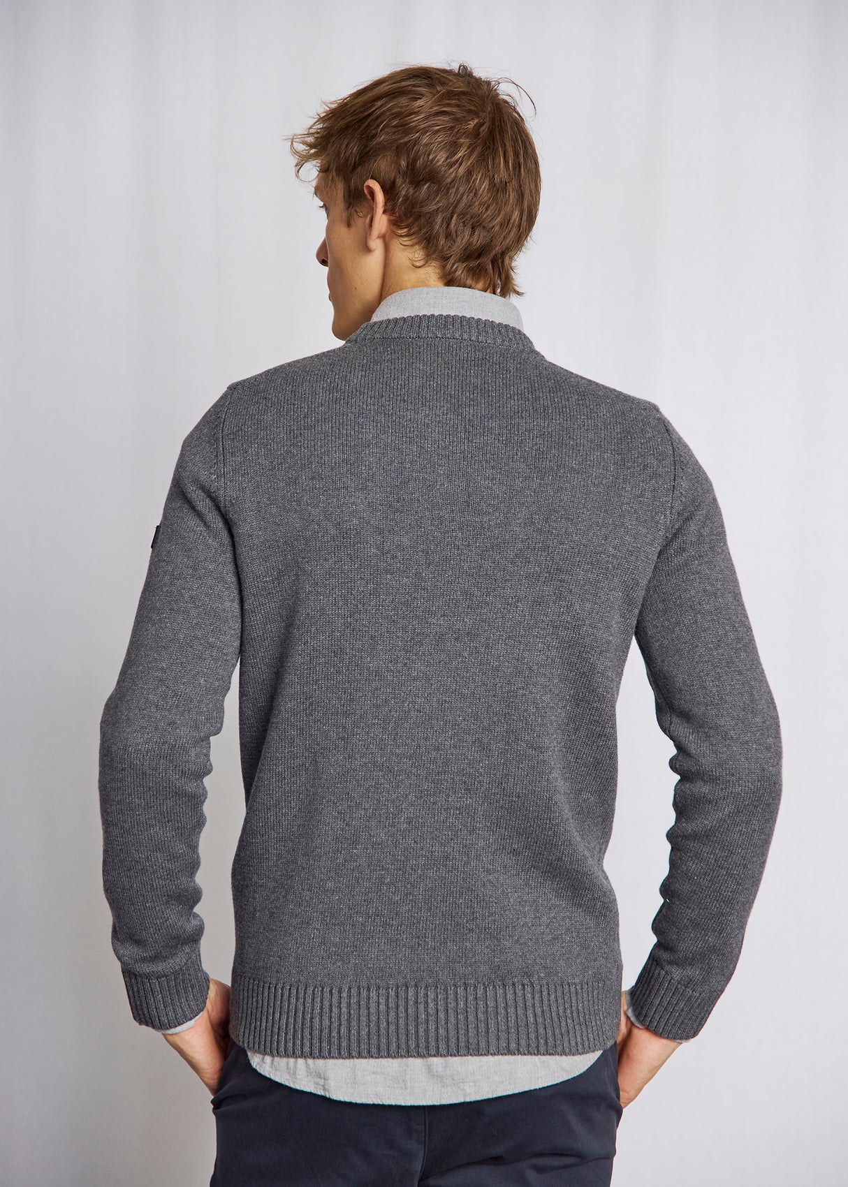 Bruun & Stengade Men's Cotton Crew Sweater