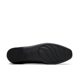 Clarks Women's Krystine Lily Black Leather Loafers Wide