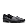 Clarks Women's Krystine Lily Black Leather Loafers Wide