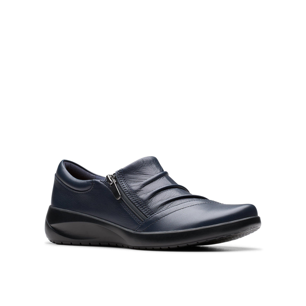 Clarks Women's  Kaetlyn Mila Navy Leather Shoes