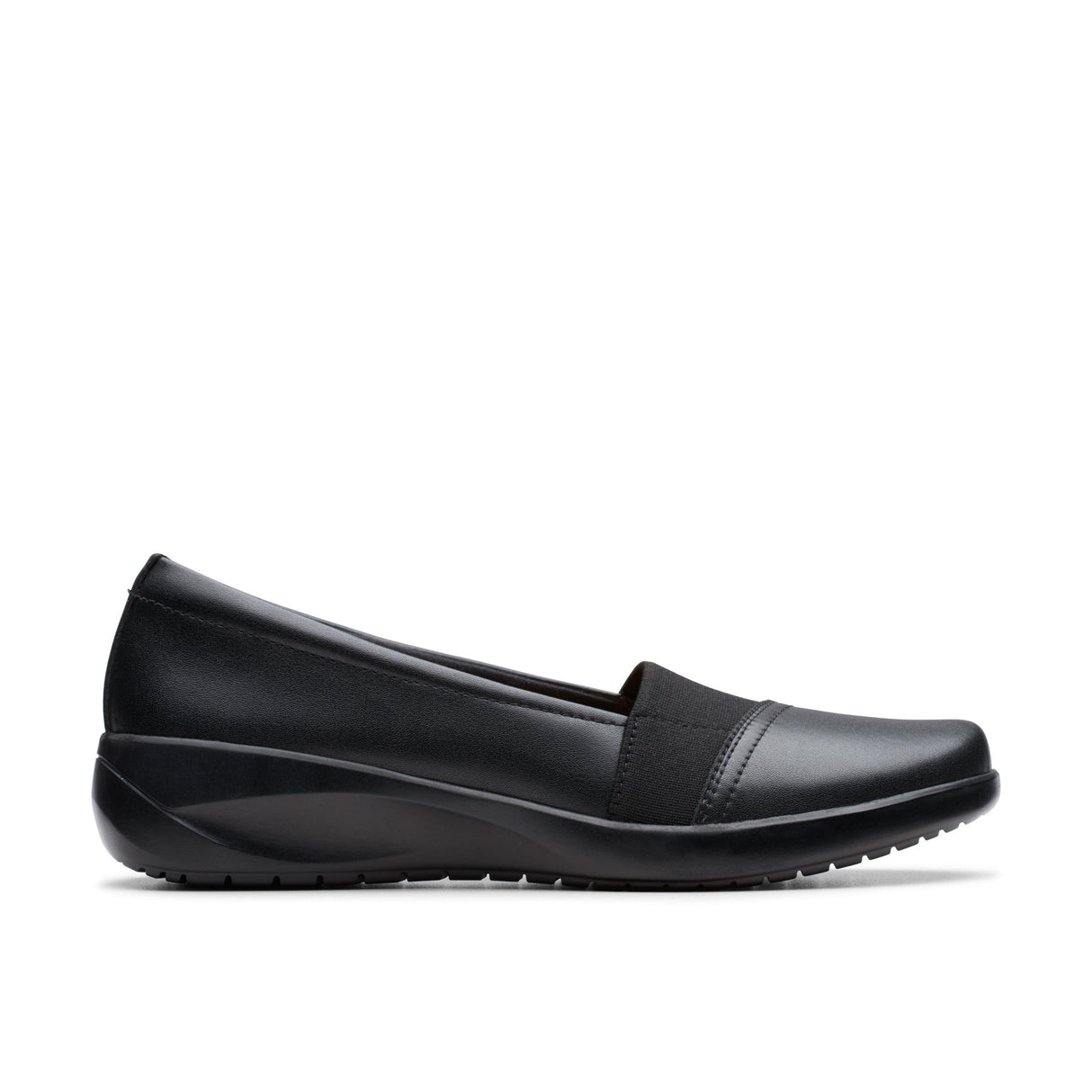 Clarks Women's Kaetlyn Rhea Black Leather Shoes