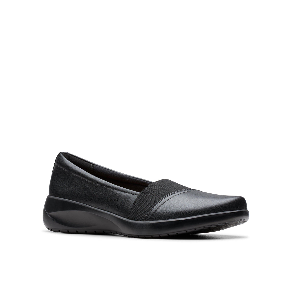 Clarks Women's Kaetlyn Rhea Black Leather Shoes