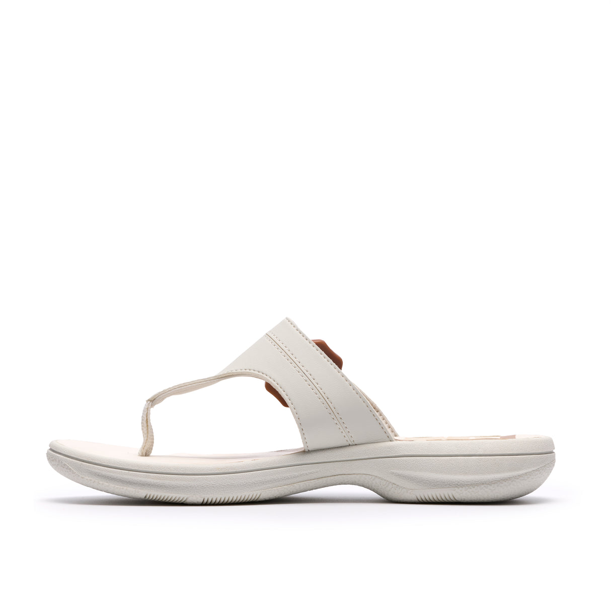 Clarks Women's Breeze Cove Off White Sandals