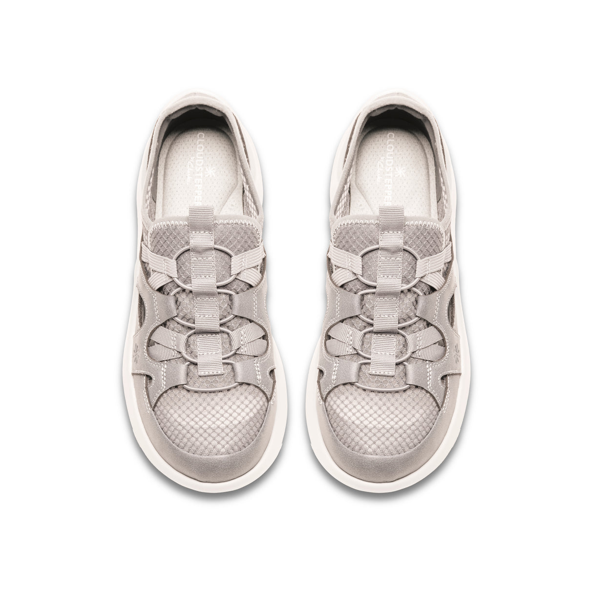 Clarks Women's Solevana Step Pale Grey Shoes