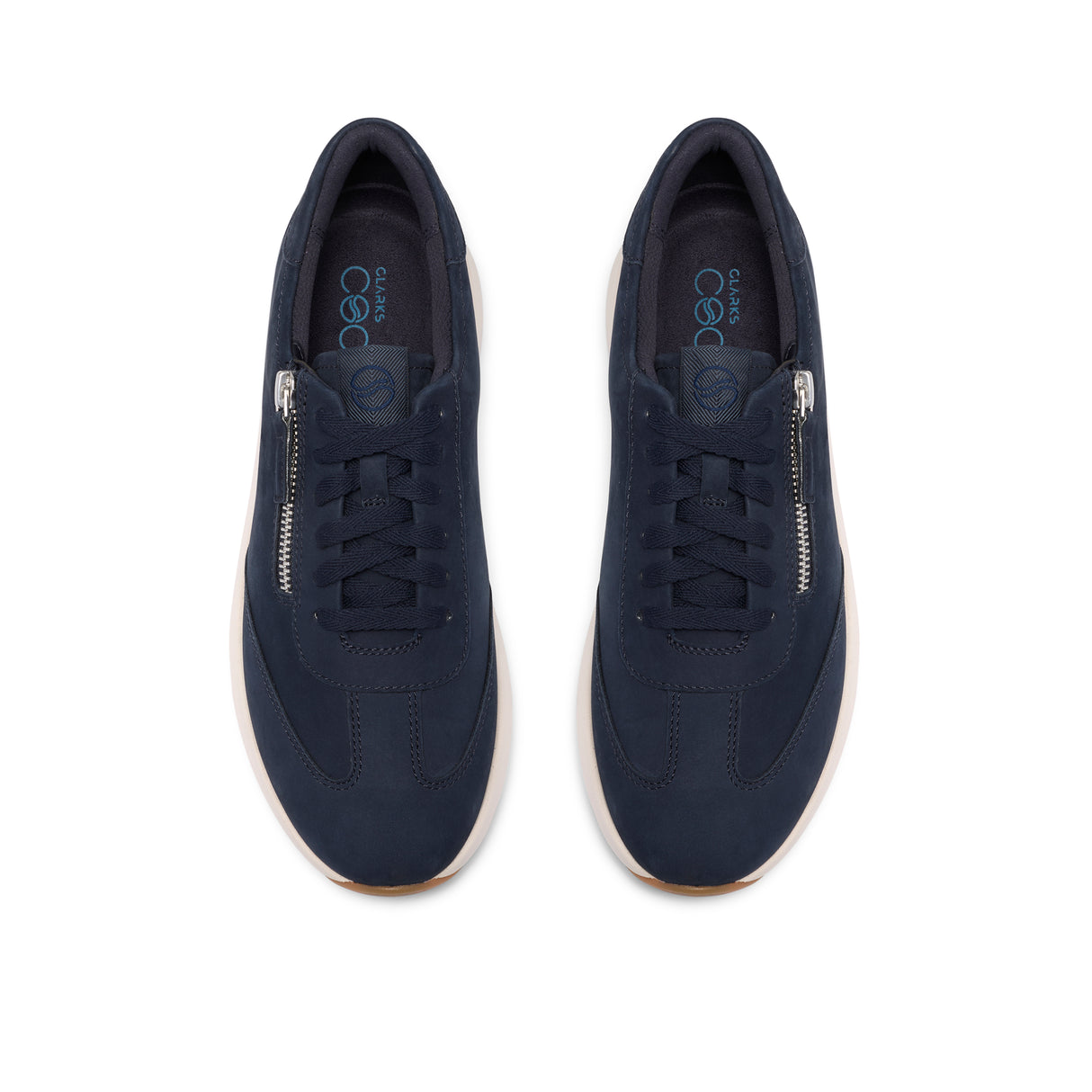 Clarks Women's Code R Run Navy Nubuck Sneakers