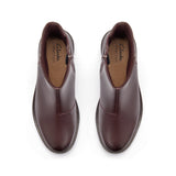 Clarks Women's Maye Kaylie Merlot Leather Boots