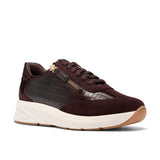 Clarks Women's Code R Run Dark Brown Combi Sneakers
