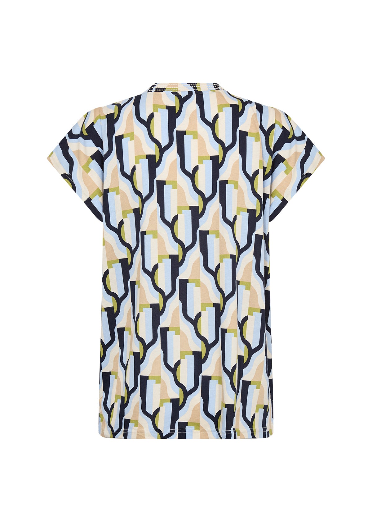 Soyaconcept Women's Felicity Aop 533 Embroidery Short Sleeve Top