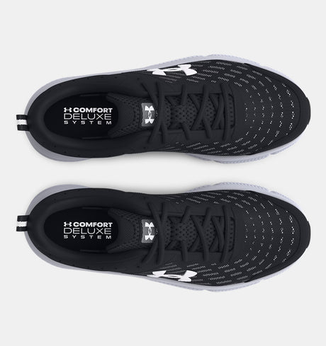 Under Armour Men's Charged Assert 10 Running Shoes Wide - Black/White