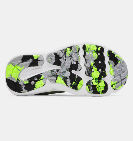 Under Armour Kids Boys Assert 10 AC Running Shoes - Grey/Green