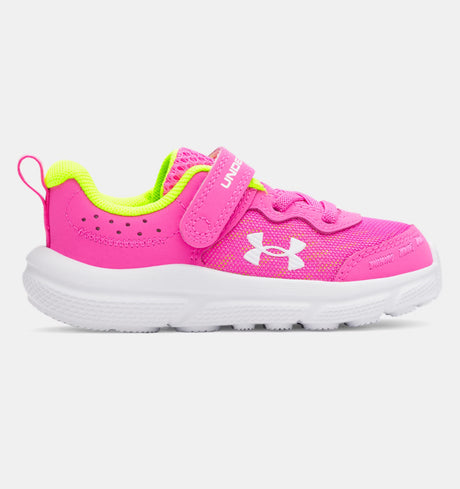 Under Armour Toddler Girls Assert 10 AC Running Shoes - Pink/Yellow