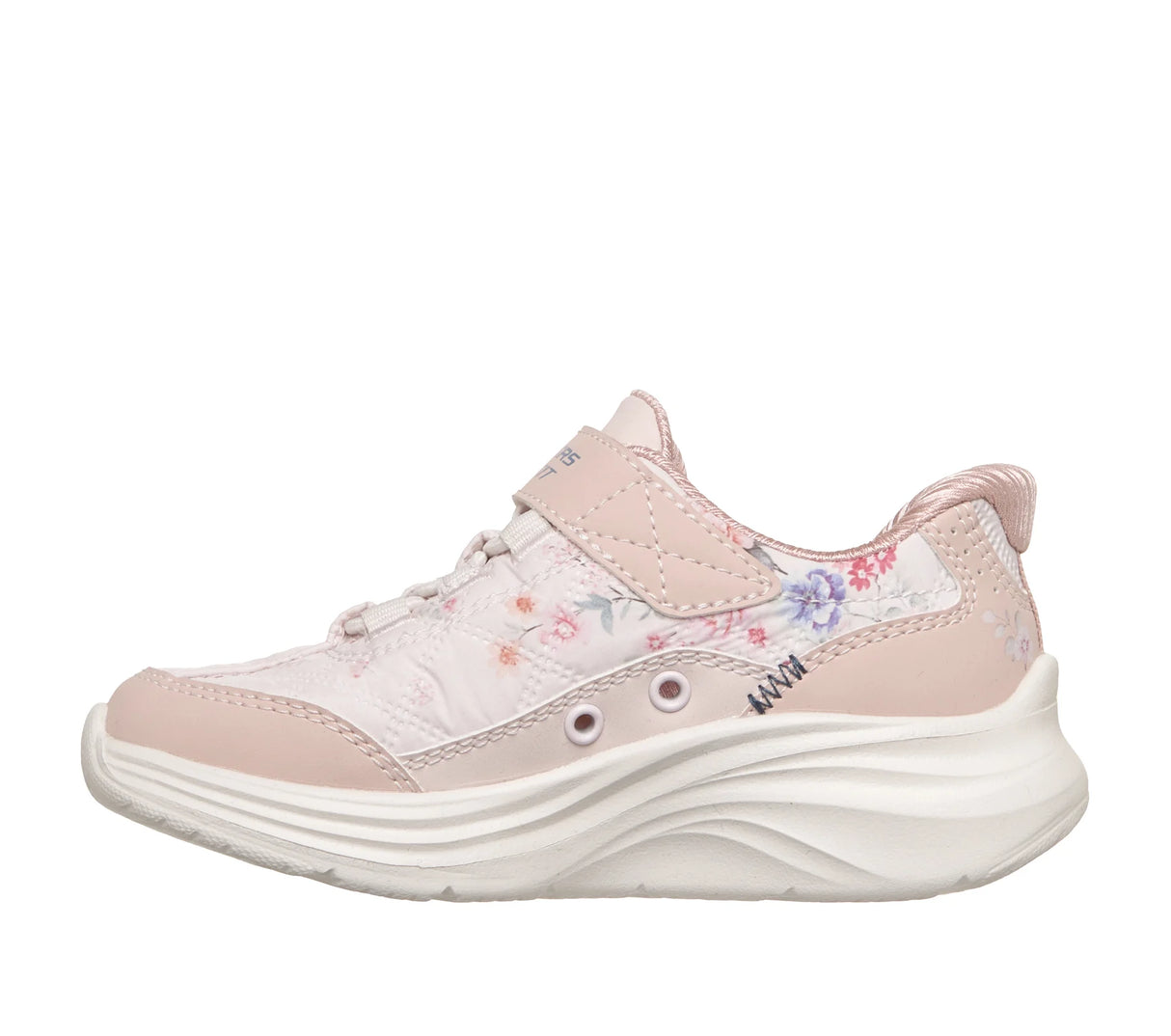 Skechers Toddler Girls Slip-Ins Comfy Sprints Lil Flower Shoes