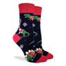 Good Luck Sock Women's Christmas Dinosaur Socks