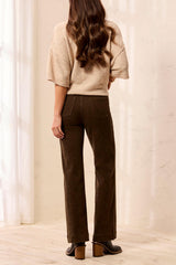 Tribal Women's Fly Front 5-Pocket Embossed Fabric Pants