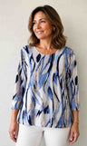 Julia Divina Women's 3/4 Sleeve Top Petite
