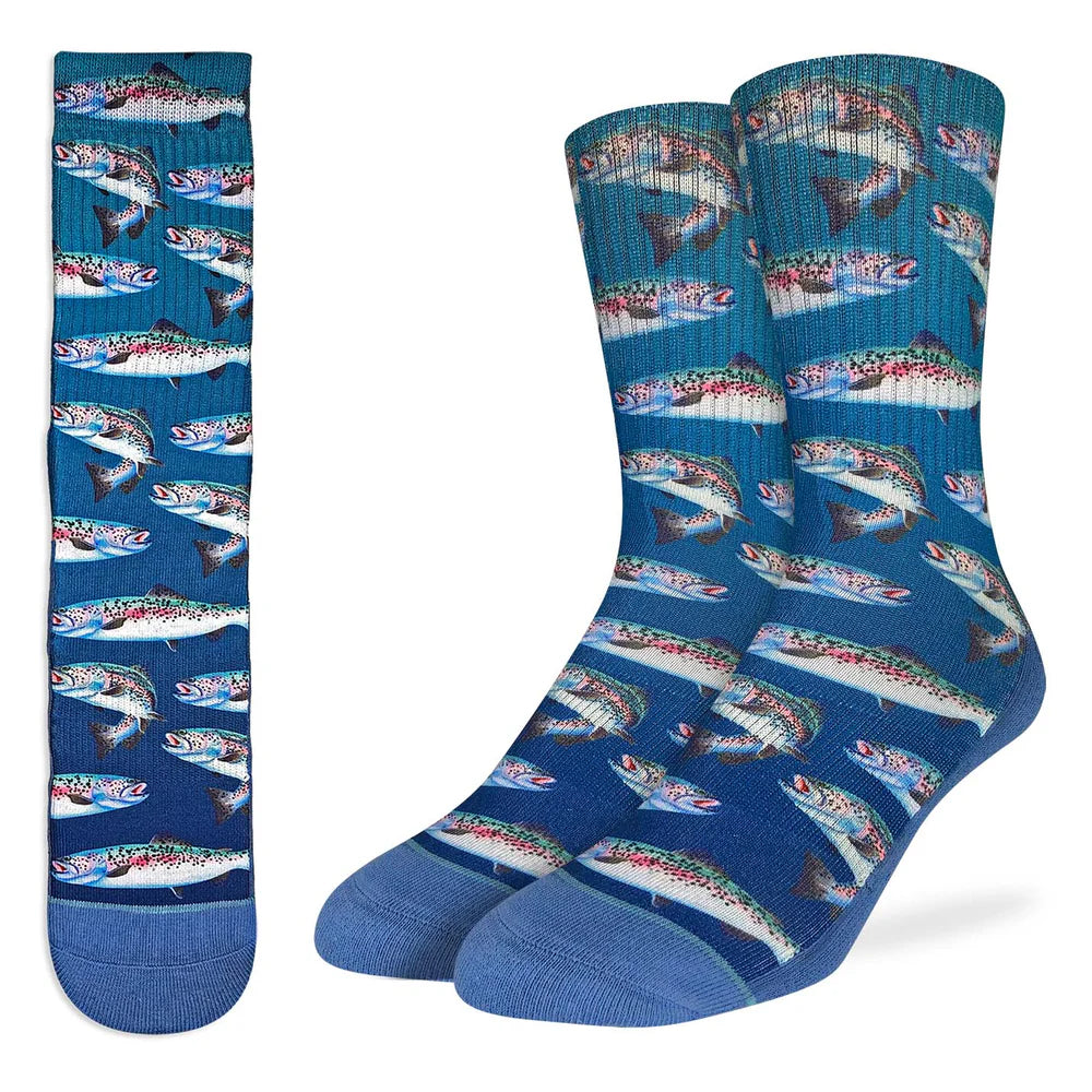 Good Luck Sock Men's Rainbow Trout Socks