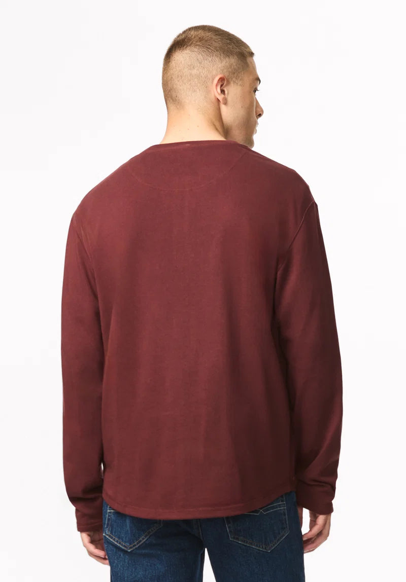 Buffalo Men's Kambo Ribbed Long Sleeve Henley
